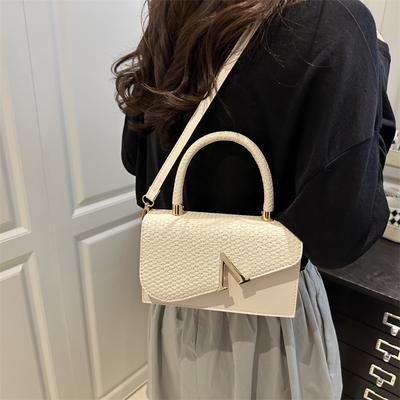 Bolsa Quadrada Pequena Casual e Fashionável, Estilosa e de Nicho, Bolsa Transversal de Ombro Único para Senhoras