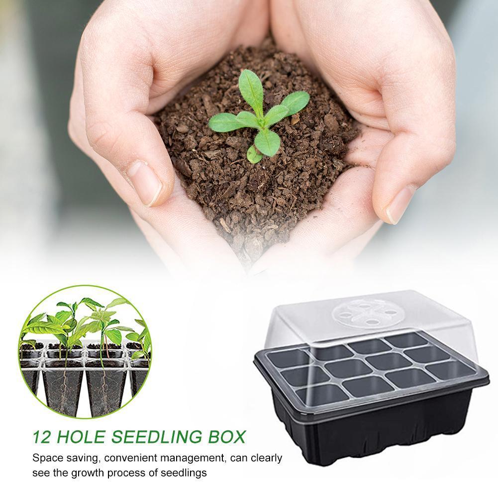 10pcs Planting Seed Starter Tray Kit Seedling Germination Box Gardening Supplies