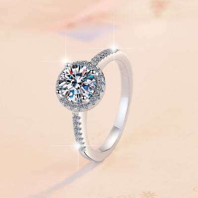 S925 sterling zilveren damesring 3ct moissanite ring verlovingsring trouwring cadeau voor vriendin