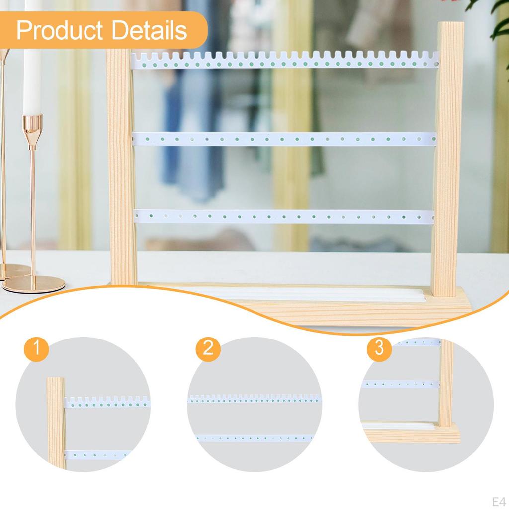 Earring Display Stand Holder Hanging Rack Jewelry Organizer for Cabinet Centerpiece