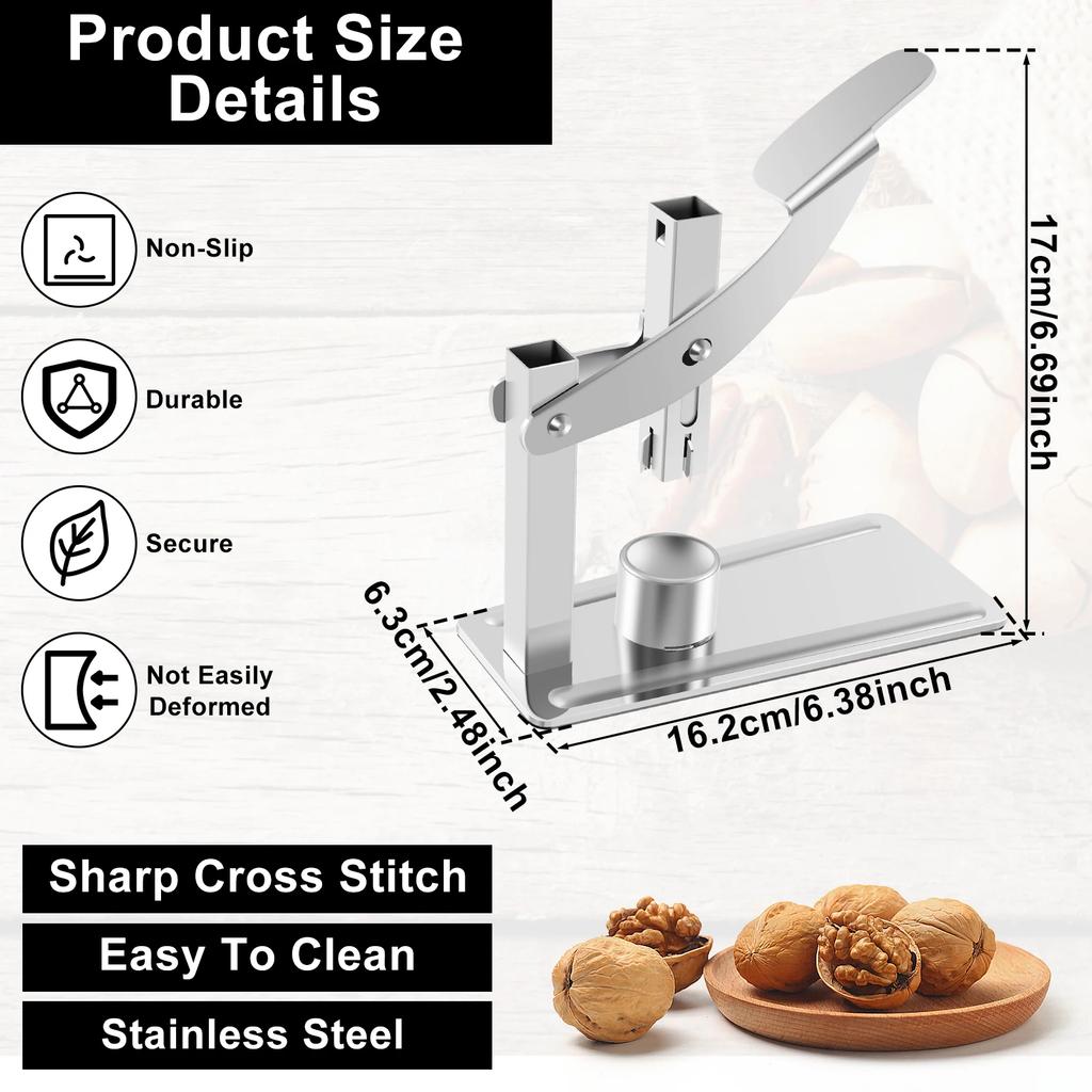 Chestnut Cracker Stainless Steel Press Nut Cracker Labor-Saving Chestnut Cutter Pecans Walnut Opener Chestnut Clip Kitchen Tools