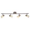 Plafonnier - BRILLIANT - Luca - 4 Lumières - Cuivre Vieilli - E14 40W - Intérieur
