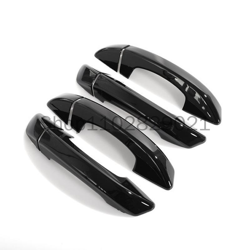 Black Chrome Car Door Handle Cover Trim Sticker Styling Accessories For Volkswagen VW Golf 6 MK6 Skoda SUPERB 2009-2013 2012