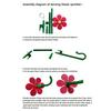 Oscillating Sunflower Garden Sprinkler Yellow Loose Pack No Connector Included For Lawn Care Plant Irrigation Gardening Supplies