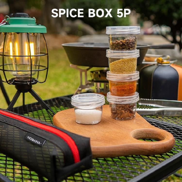 Camping Portable Spice Kits Camping Spice Containers Seasoning Storage with Bag