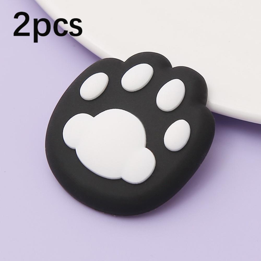 2pcs Cat Paw Door Stopper - Anti-Collision, Quiet Buffer Pad for Bathroom & Home Decor