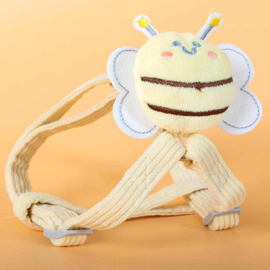 Hundsele Koppelset Mjukt Manchester Söt Bi-dekoration Justerbar Andningsbar Husdjurssele och Koppel