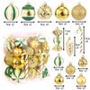 11/11pcs Christmas Ball Ornaments Special-shaped Christmas Tree Party Decoration New Christmas Spheres Pendant Short Snail Set