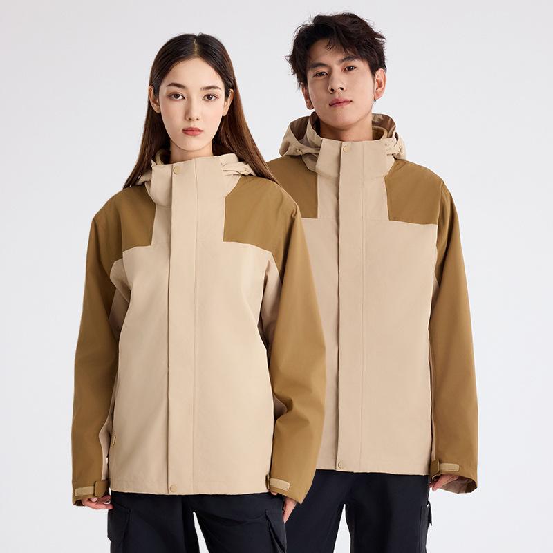 Jacket Men's Three-in-one Silver Fox Velvet Liner Windproof and Waterproof Chuanxi Jacket Mountaineering Suit Women