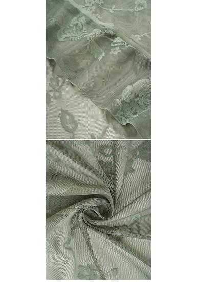 2026 Summer French-Style Solid Color Lace Curtains for Bedroom, Living Room, and Balcony with Floral and Ruffle Design