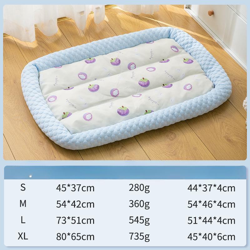 Summer Cooling Pet Cat Bed Cushion Ice Pad Dog Sleeping Square Mat for Puppy Dogs Cats Pet Kennel Top Quality Cool Cold