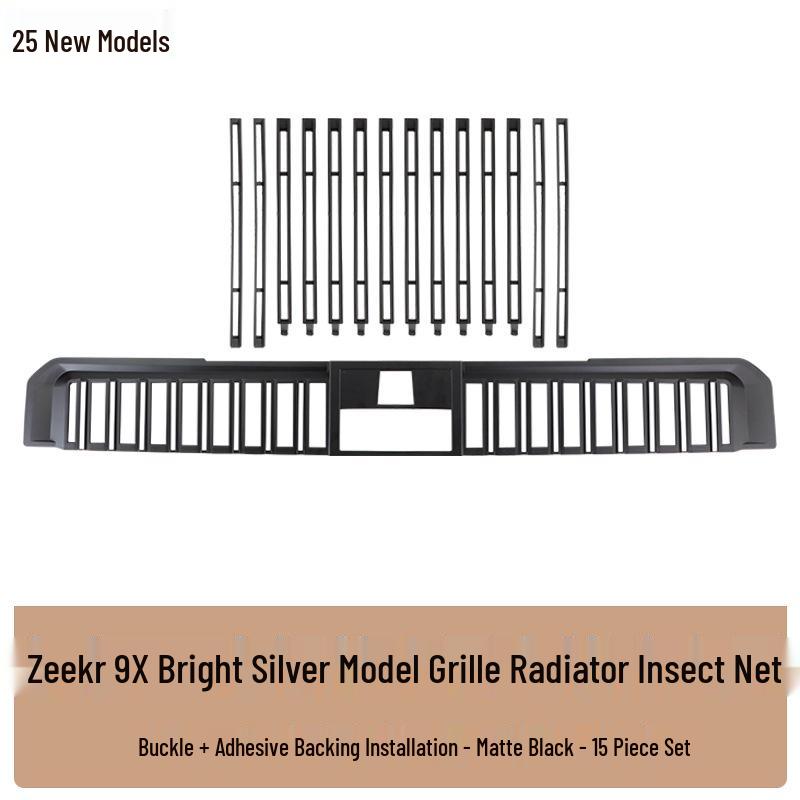Clip-on Insect Net Protective Cover for Zeekr 9X Grille