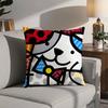 Romero B-Britto Art Pillow Case 3D Print Polyester Fiber 40*40cm Home Sofa Throw Decoration Festival Gift