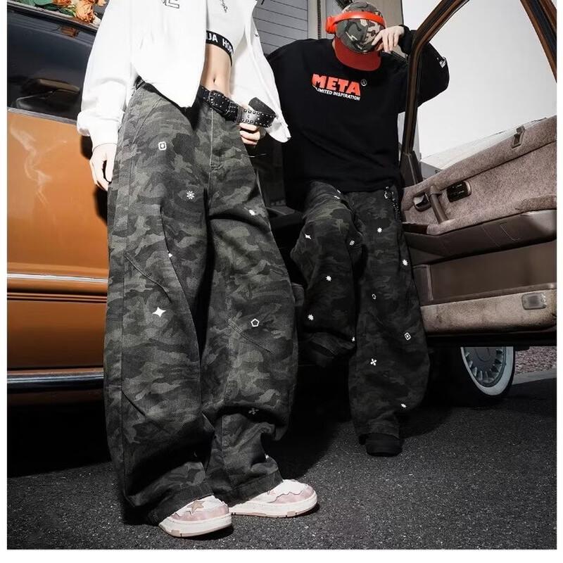 LEMANISM American Retro Camouflage Cargo Pants XL