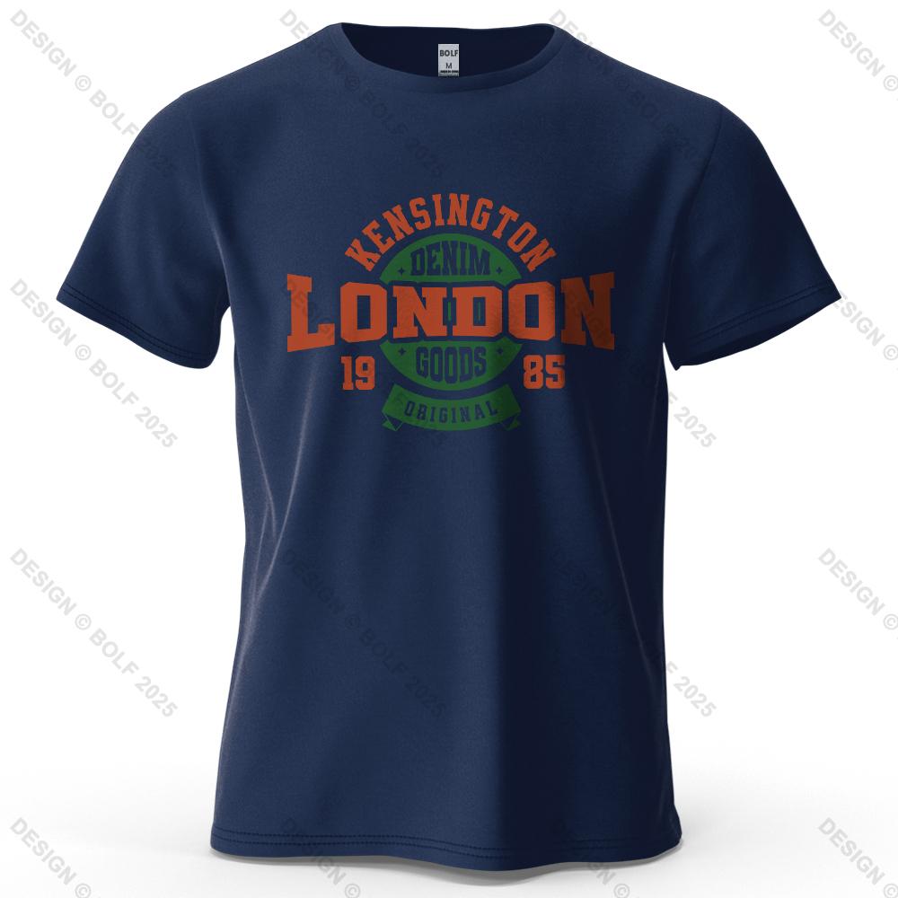 London 1985 Printed Men's T-Shirt 100% Cotton Oversized Vintage Classic Graphic Tees for Women Tops Tees Casual Streetwear