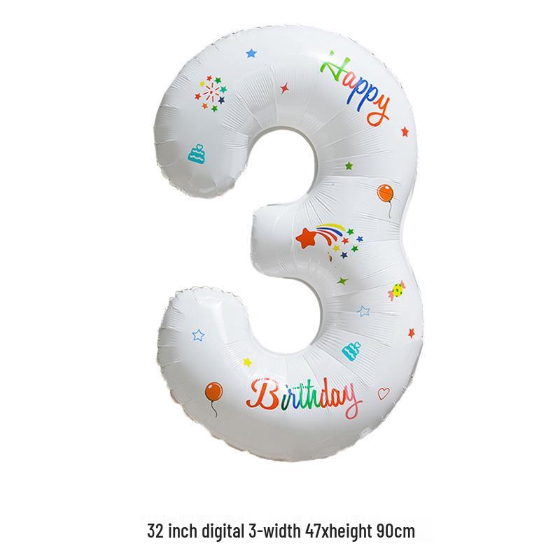 32" Rainbow Jelly Gradient Aluminum Foil Balloon for Birthday, Festival, Wedding Party Decorations