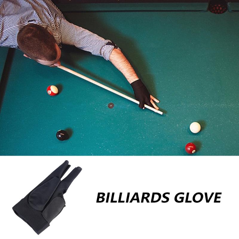 Nylon Three Finger Billiard Glove Snooker Left ,Table Tennis Glove for Enhances Grip and Stability for Cue Sports
