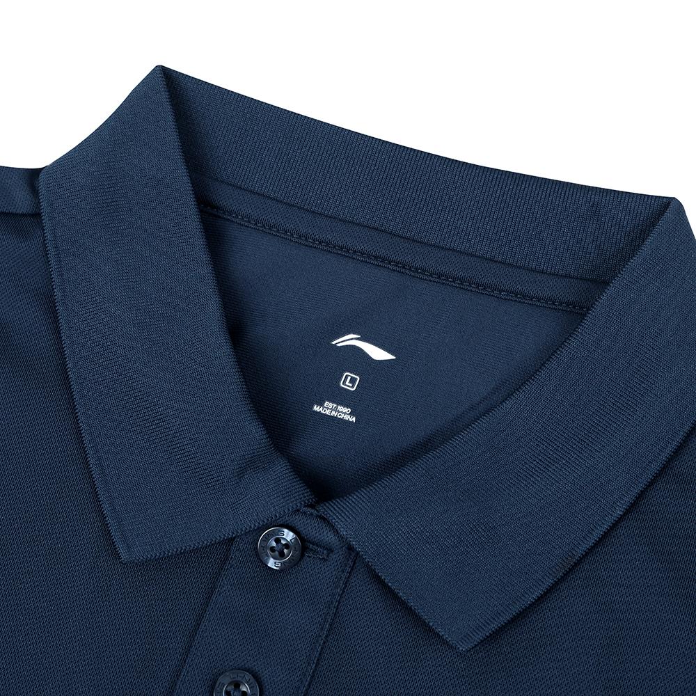 Li Ning Logo Print Fashion Breathable Comfortable Casual Sports Polo Shirt Unisex Tops YPLV043-3