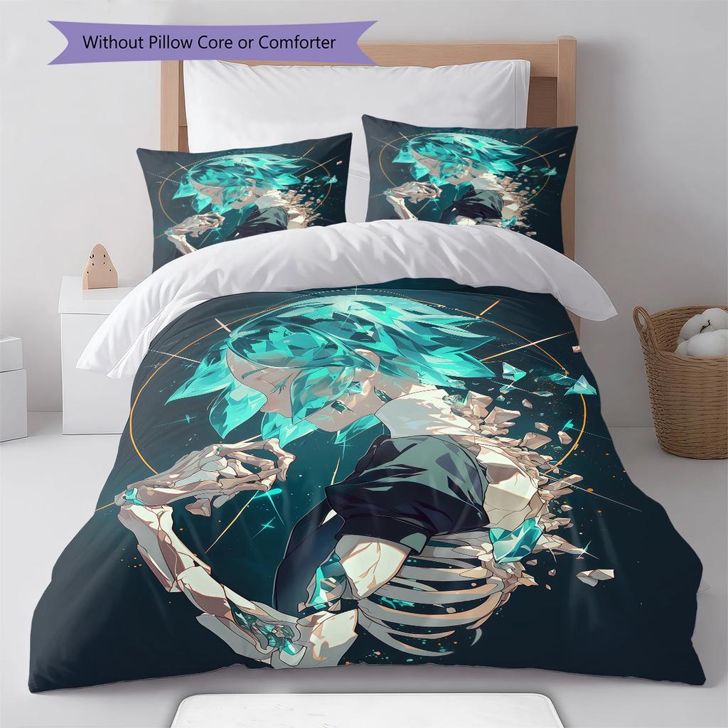 Land of the Lustrous Pattern Bedding,Quilt Set Quilt Cover Pillowcase Home Birthday Gift (1 * duvet cover + 2 * pillowcase, without core)