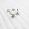 Damen Alltagsaccessoire Sari Schneeflocken-Piercing