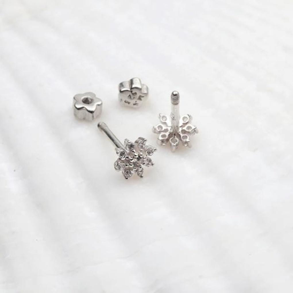 Damen Alltagsaccessoire Sari Schneeflocken-Piercing