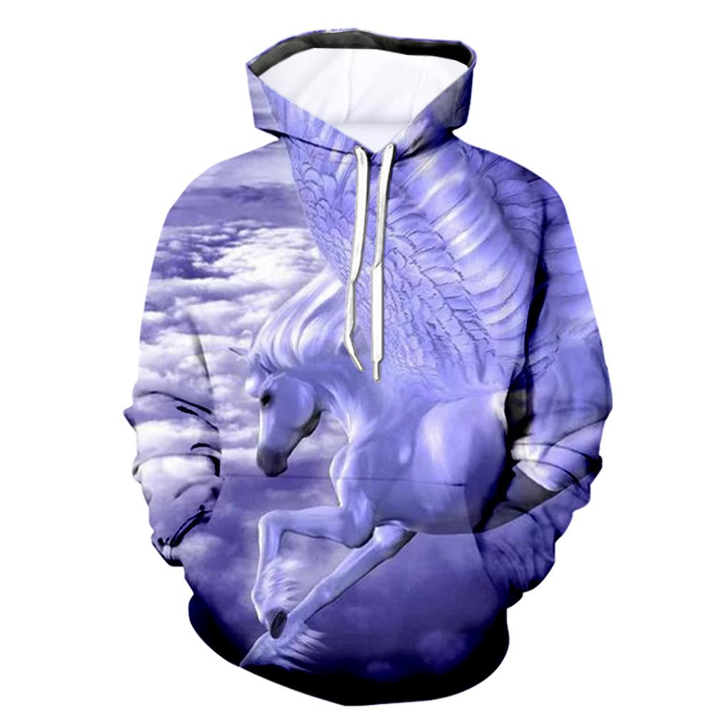 New Fashion Animal Squirrel 3D Printing Hoodie Hanorac casual unisex cu mânecă lungă