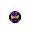 Halloween Wooden Door Hanging Decoration Round Sign for Home Decor