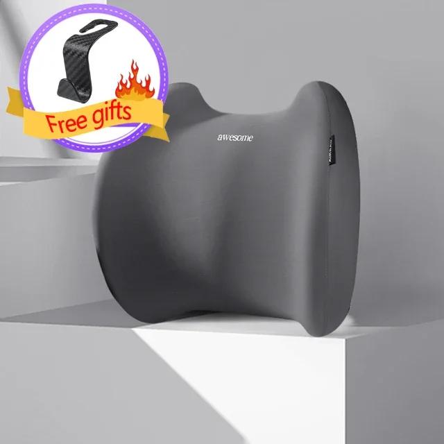 Universal Car Headrest Lumbar Memory Foam Cervical Lumbar Support Car Headrest Backrest Pillow Office Car Interior Accessories
