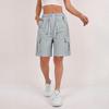 Women's Sports Shorts Casual Loose Solid Color High Waisted Pocket Shorts