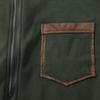 Mens Retro Fleece Sweatshirt With Pocket Color Block Slim Fit Long Sleeve Half Zip Pullover Shirt Trendy