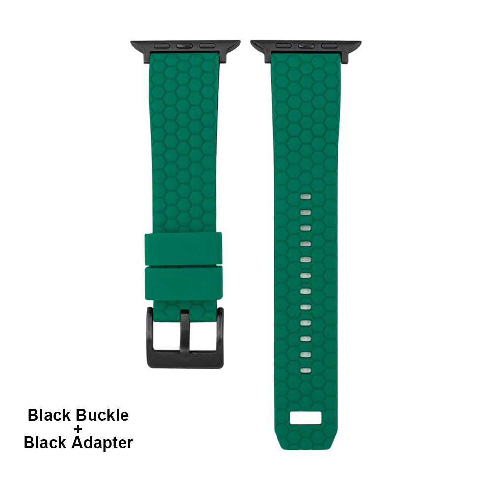 Honeycomb Texture Silicone Strap For Apple Watch Band 45mm 44mm 41mm 40mm 42mm Bracelet For iWatch Series 7 6 SE 5 4 3 Watchband