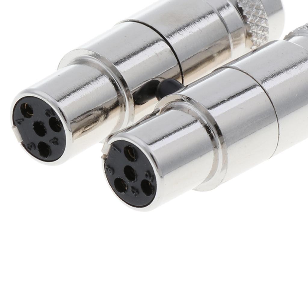 4 Pieces mm Mini XLR Female Plugs Connectors Socket