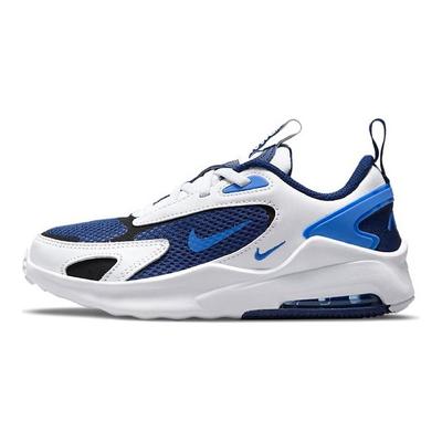 Air Max Bolt PS Blue Void Kinder-Sneaker Weiß Schwarz Signalblau CW1627-400