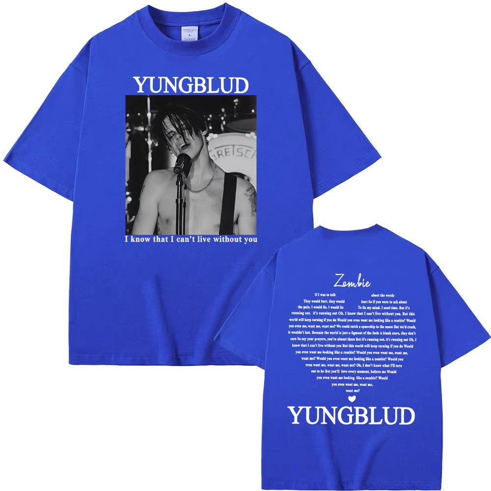 Yungblud Zombie Rock Band Graphic TShirt Unisexs Hip Hop Retro Music Fan Apparel Tshirts Man Casual ONeck High Quality T Shirt