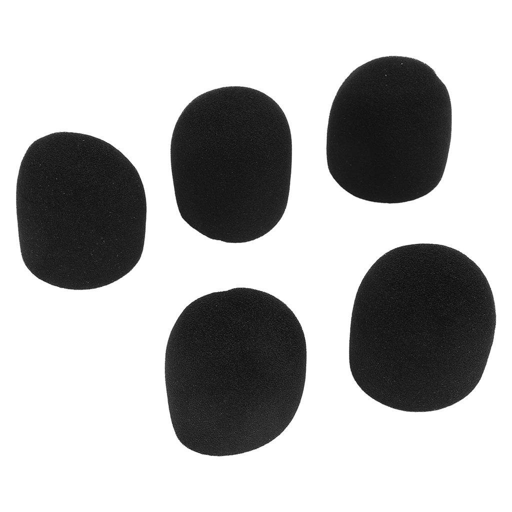Mikrofon-Windschutz verhindert Spritzgeräusche Weiche geruchsneutrale Schwamm-Mikrofonabdeckung für Handmikrofon 5 Stück
