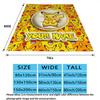Custom Name,Pikachu Printed Flannel Blanket, soft throw for bedroom sofa, washable, Christmas present, great gift.