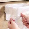 1-10PCS Foldable Garbage Bag Holder Wall Mounted Trash Rack Space Saving Hanging Rack for Bathroom Kitchen No-drill Storage Rack