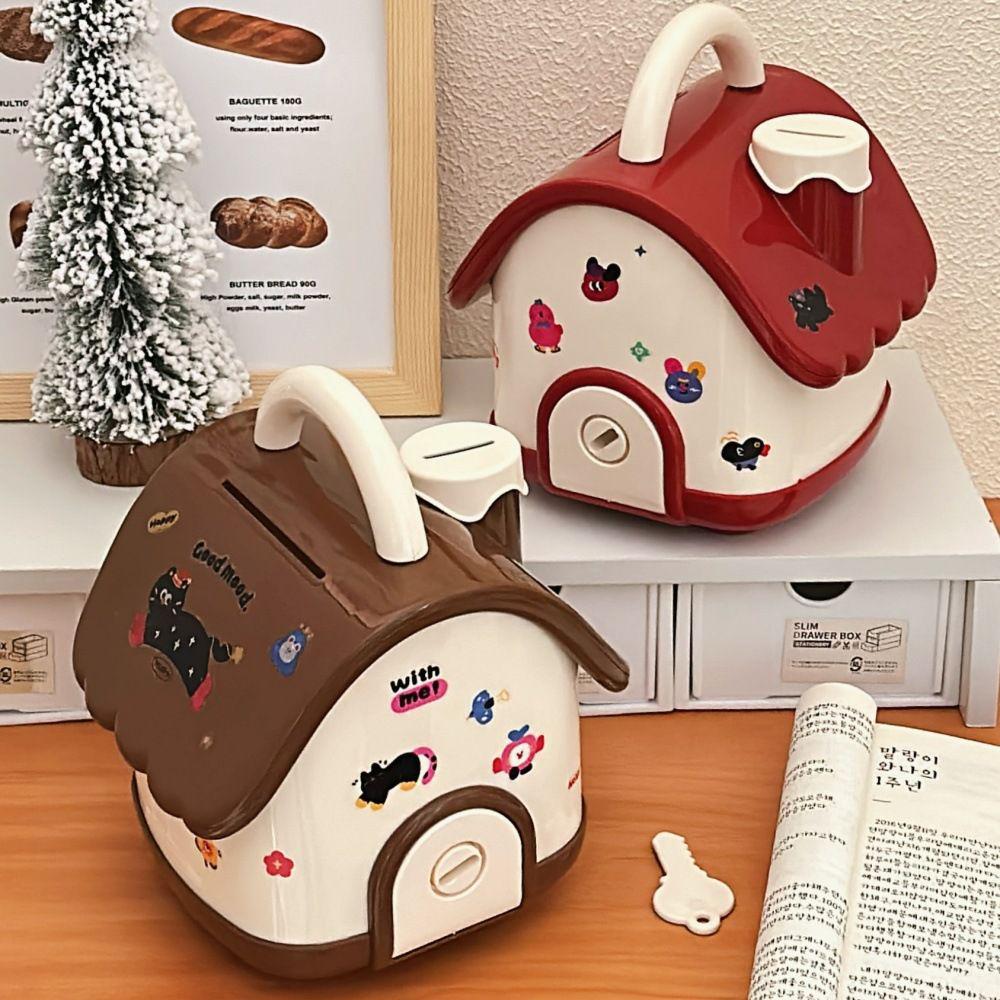 Large Capacity Cute Cartoon Piggy Bank for Children and Adults
