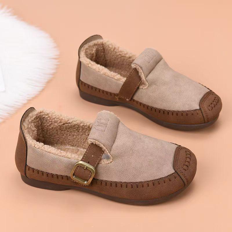 

Жіночі зимові теплі вельветові бавовняні черевики - Нековзкі, з потовщеною м якою підошвою, повсякденні чоботи 40 (Order One Size Up)