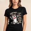 Unisex Short Sleeve T Shirt Adorable Tabby Cat Graphic Tops Funny Humor Quote Casual Tees For Cat Lover Animal Enthusiast Daily
