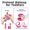 Pretend Play Makeup Toys For Girls Fake Make Up Kits Bag Toddler Cosmetics Lipstick Eyelash Brush Beauty Toy Girl Birthday Gifts