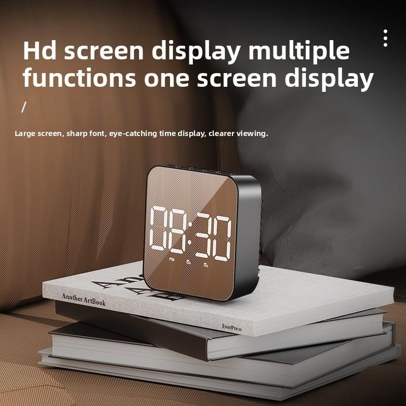 Functional Multi Mirror Electronic Alarm Clock With Date Display Function