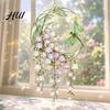 Kleurrijk Lichtbreking Decor Glas-in-lood Stijl Bloem Zonenvanger, Lelietje-van-dalen Libel Raam Helder Acryl Bloemen Ornament Hangend