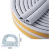 D-Type Self-Adhesive EPDM Rubber Door & Window Insulating Seal: Windproof, Soundproof, Heat Insulation & Anti-Collision Strip.