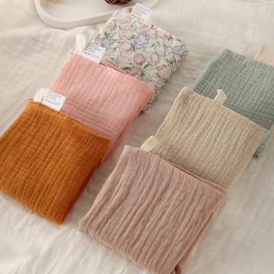 New 4-Layer Pure Cotton Baby Cotton Washcloth Absorbent Soft Square Towels Gauze Cotton Baby Towels Newborn Burp Cloth