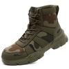 Camouflage Safety Boots Men And Women Work Indestructible Shoes Climbing Steel Toe Protective Boots Anti-puncture Safety Shoes