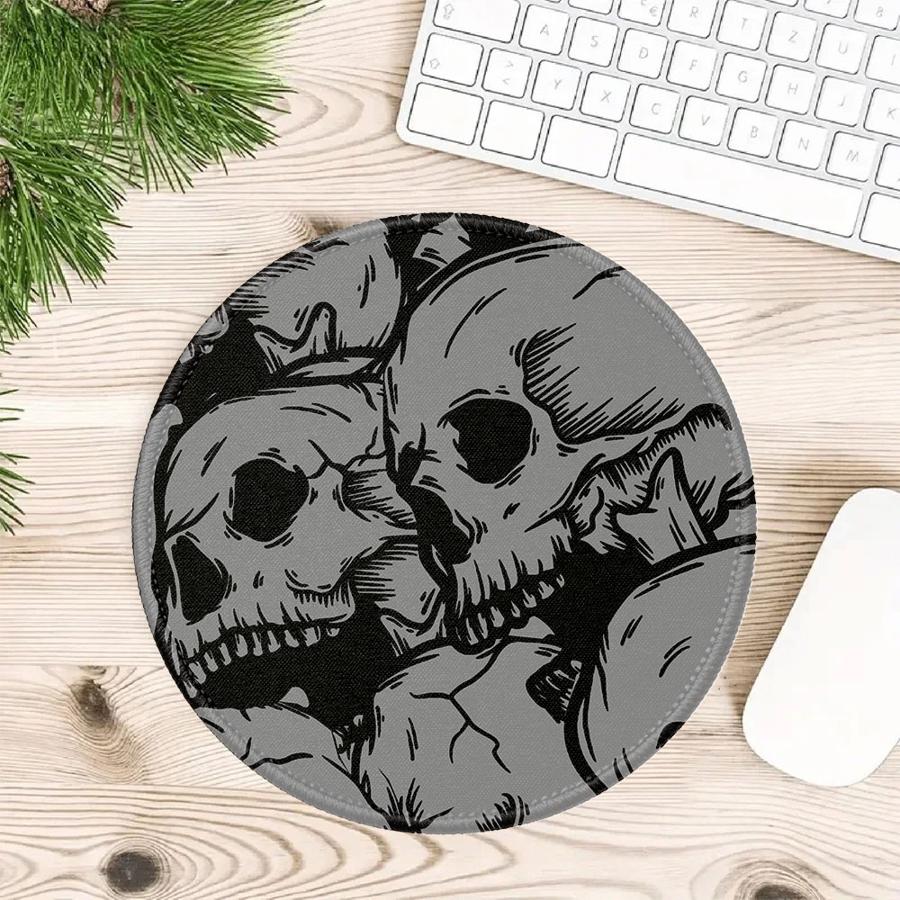 

overlock 1pc Mouse Pad Keyboard Mouse Pad Computer Laptop Pad Desk accessories office Pad Game Console Pad Skeleton Skull 200x200x2mm