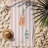 Italian "Sweet Life" Romantic Seaside Towel, Quick Drying Soft for Summer Beach Pool Travel Party