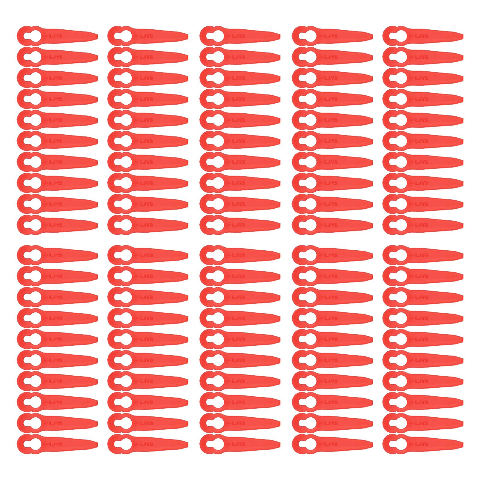 

100 шт. Пластиковые лезвия для триммера для травы, для обрезки веток, замена, аксессуары для газонокосилки