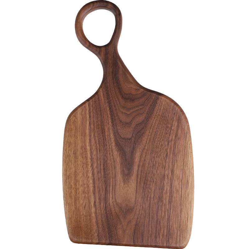 Creative black walnut vegetable board, wooden steak bread tray, solid wood cutting board set, complementary food board
